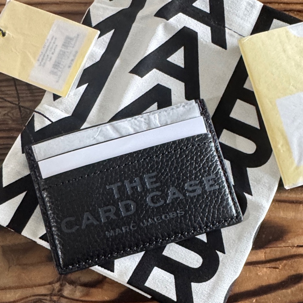 Marc Jacobs Textured Black Card Holder